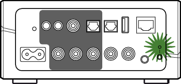 Blink rear green HEOS Link